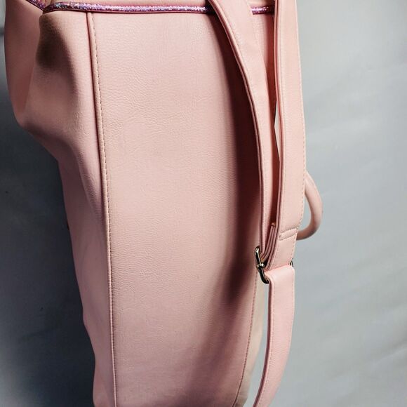 OMG Accessories Pink Miss Gwen Glitter Flower Crown Unicorn Duffle Bag 18x11x8 - Picture 5 of 5